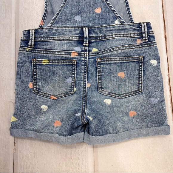 Cat & Jack Denim Overall Shorts, Size Youth SIZE M(7/8) - Picture 9 of 16